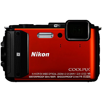 Nikon COOLPIX AW130 Waterproof, Freezeproof, Shockproof Digital Camera, 16MP, Full HD 1080p, NFC, Built-In Wi-Fi, 3 OLED Screen Nikon COOLPIX AW130 Waterproof, Freezeproof, Shockproof Digital Camera, 16MP, Full HD 1080p, NFC, Built-In Wi-Fi, 3 OLED Screen